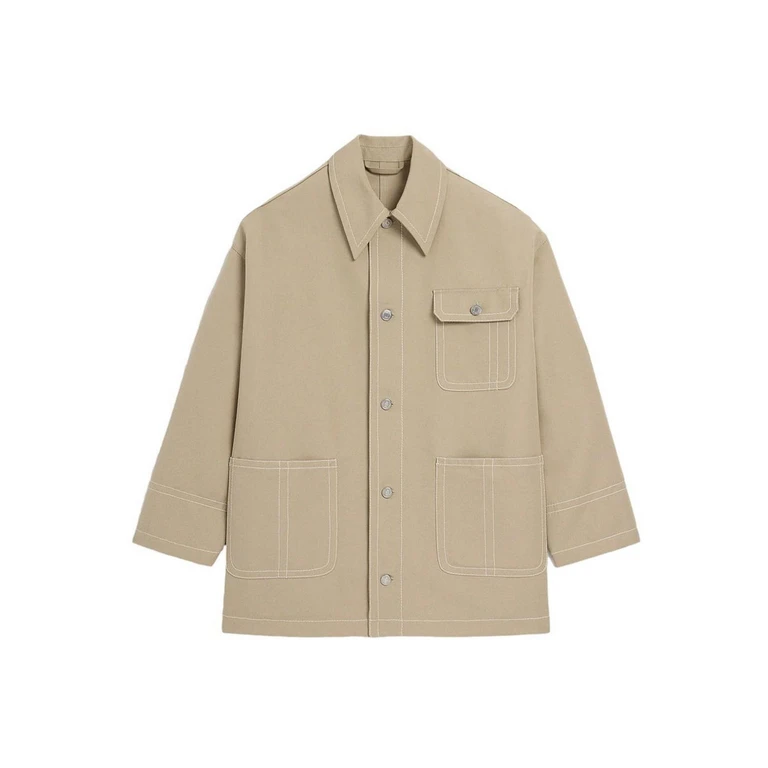 Ami Paris Veste Casual - Beige (UJK880CO0212A036)