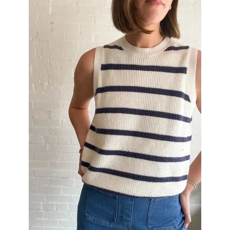 Colleen Striped Sweater Vest