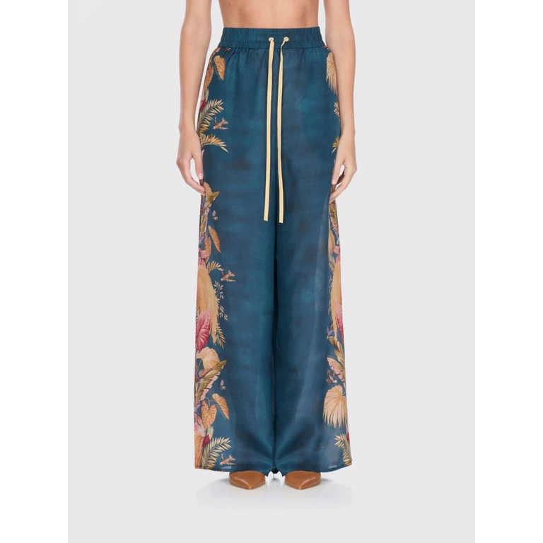 Pants Woman color Blue (3575PSS253DBPFLO)