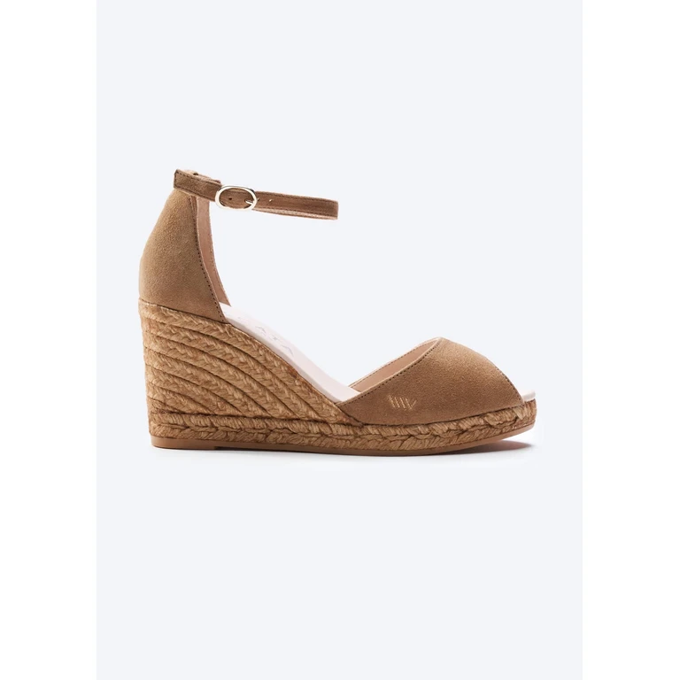 Caprubi Suede Espadrille Sandal Wedges