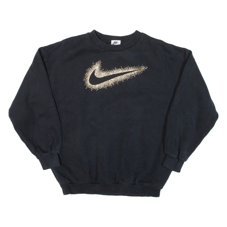 NIKE Womens Sweatshirt Black L