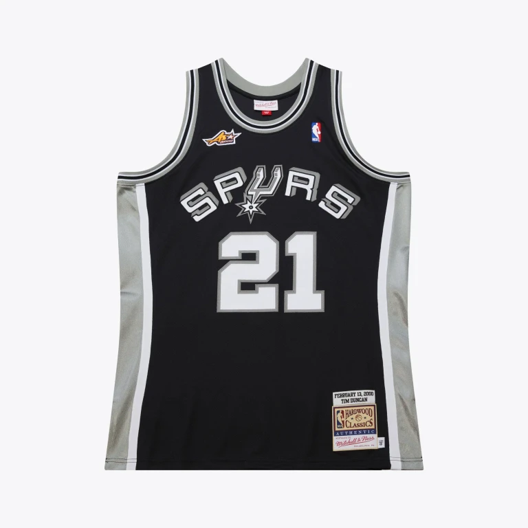Men's NBA Dark Jersey Spurs 2000 Tim Duncan