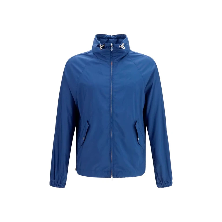 Brunello Cucinelli Blue Polyester Shell Jacket Clothing - Men