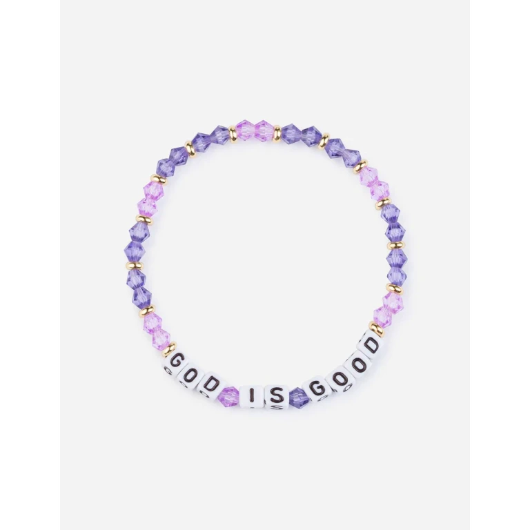 God is Good Letter Bracelet