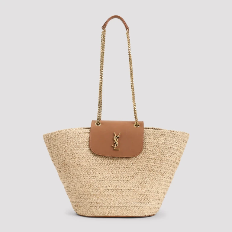 SAINT LAURENT - Saint Laurent Raffia Manon Bag