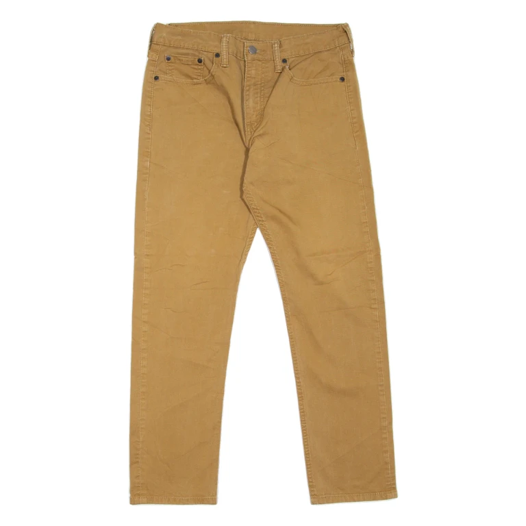 LEVI'S 502 Jeans Mens Beige Regular Tapered W30 L27