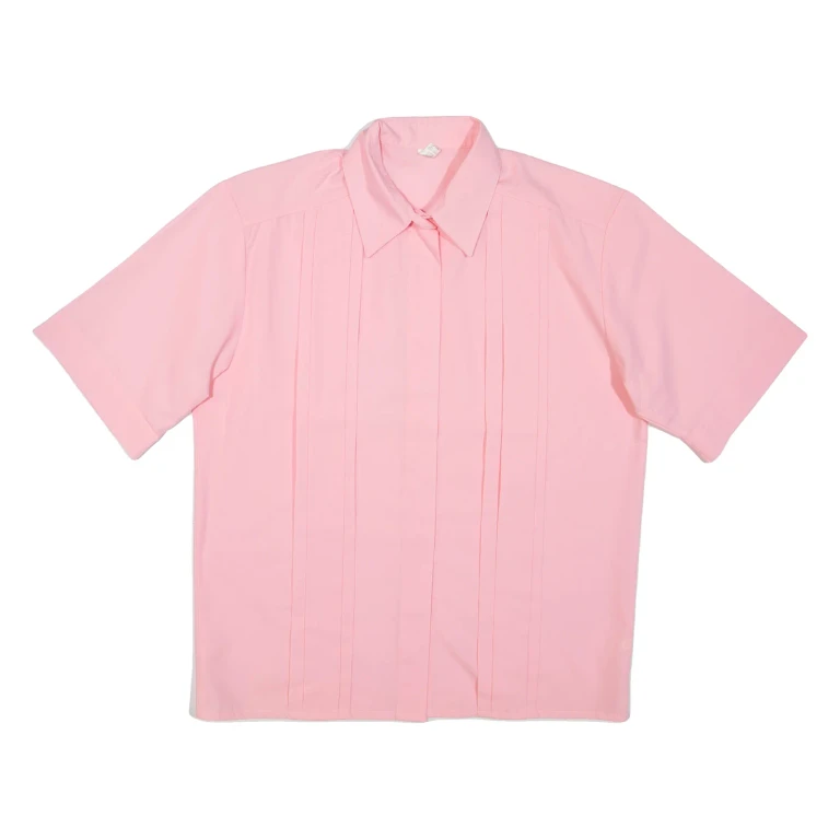 Womens Plain Shirt Pink M