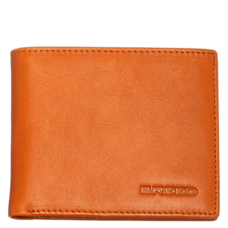 Locke Genuine Leather Bi-Fold Wallet - Orange