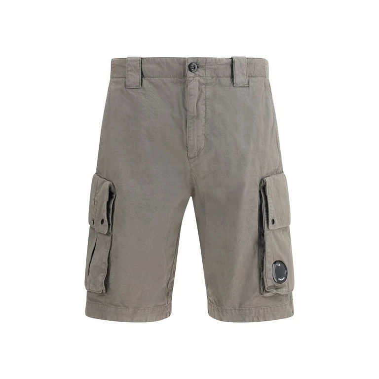 C. P. Company Gray Cotton Bermuda Shorts - Men