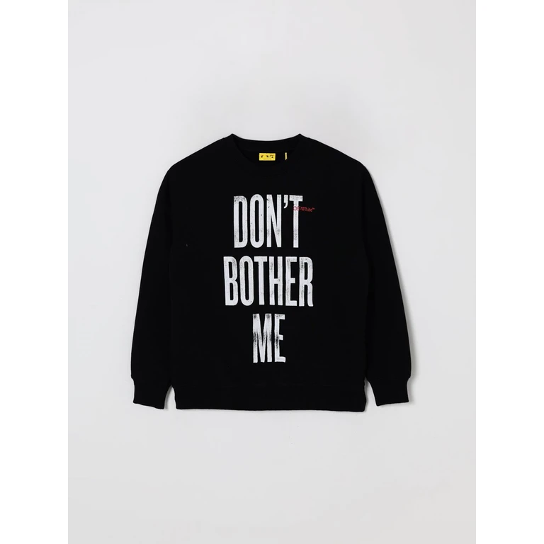 OFF-WHITE KIDS Sweater Kids color Black (OBBA001F25FLE0061025)