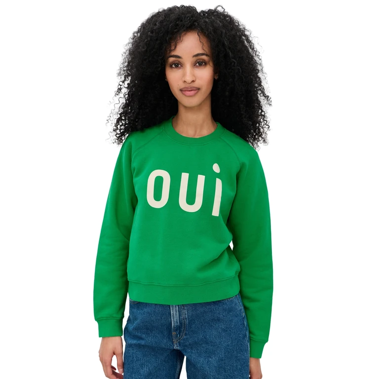 Clare V. Le Court Sweatshirt Green XL
