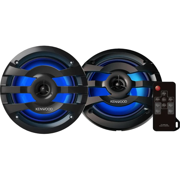 KFC-1673MRBL 6-3/4" 2-Way Marine Speakers with Built-in LED lights (Black)