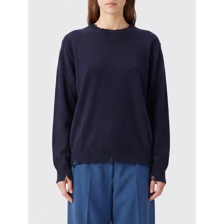 Distressed Virgin Wool Crewneck Jumper (6K12403S26524000)