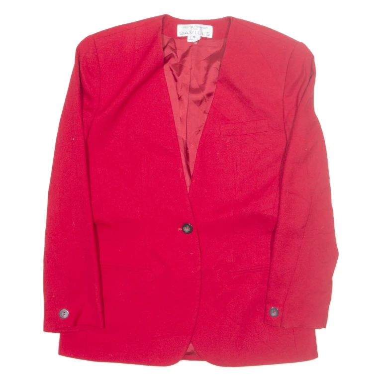 RENA ROWAN Womens Blazer Jacket Red M
