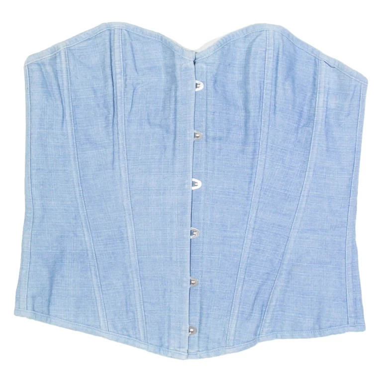 Womens Top Blue Strapless S