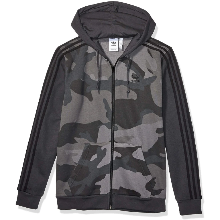 Men's Camouflage Fullzip Hoodie Sweaters