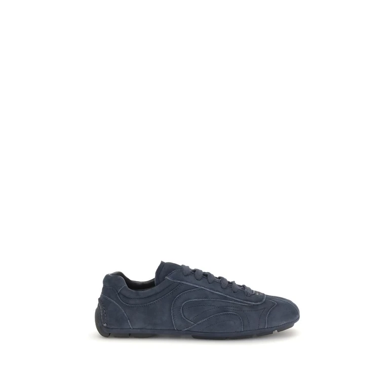 Blue Calf Leather Bos Taurus Athletic Sneakers - Men