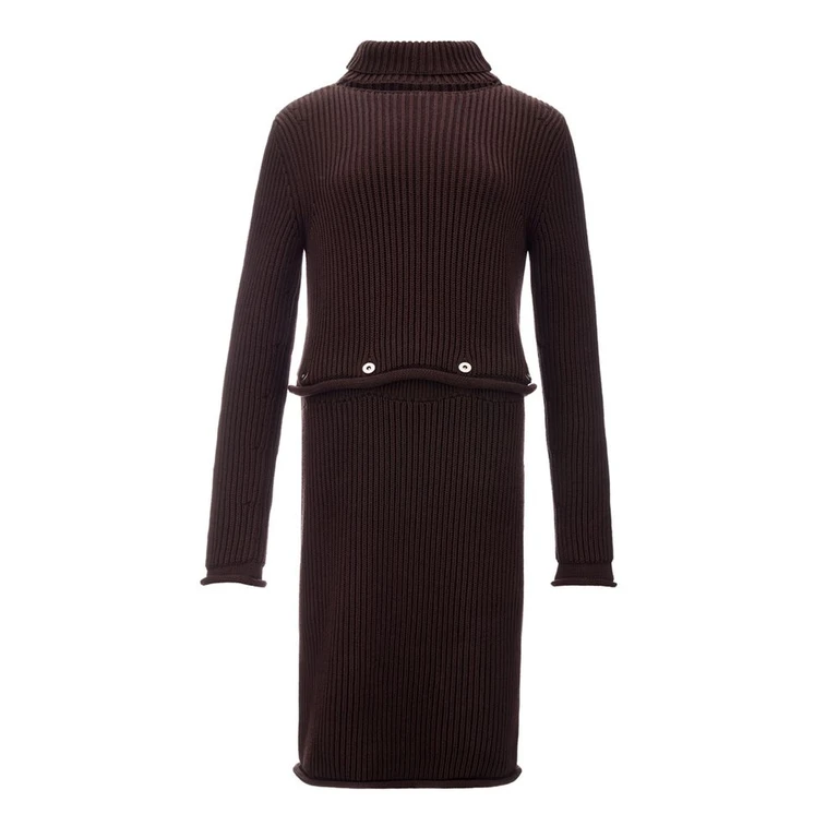 Bottega Veneta Brown Viscose Casual Dress - Women