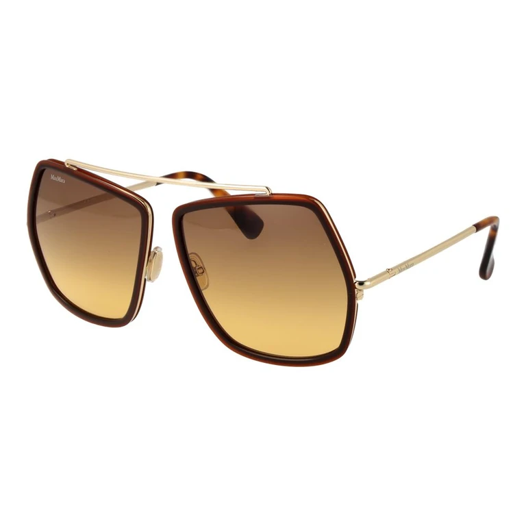 Max Mara Brown Metal Sunglasses - Women