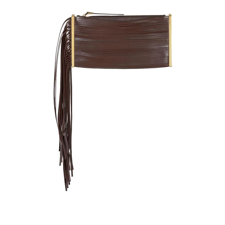 Elisabetta Franchi Sac Bandoulière - Marron (BS05N63E2644)