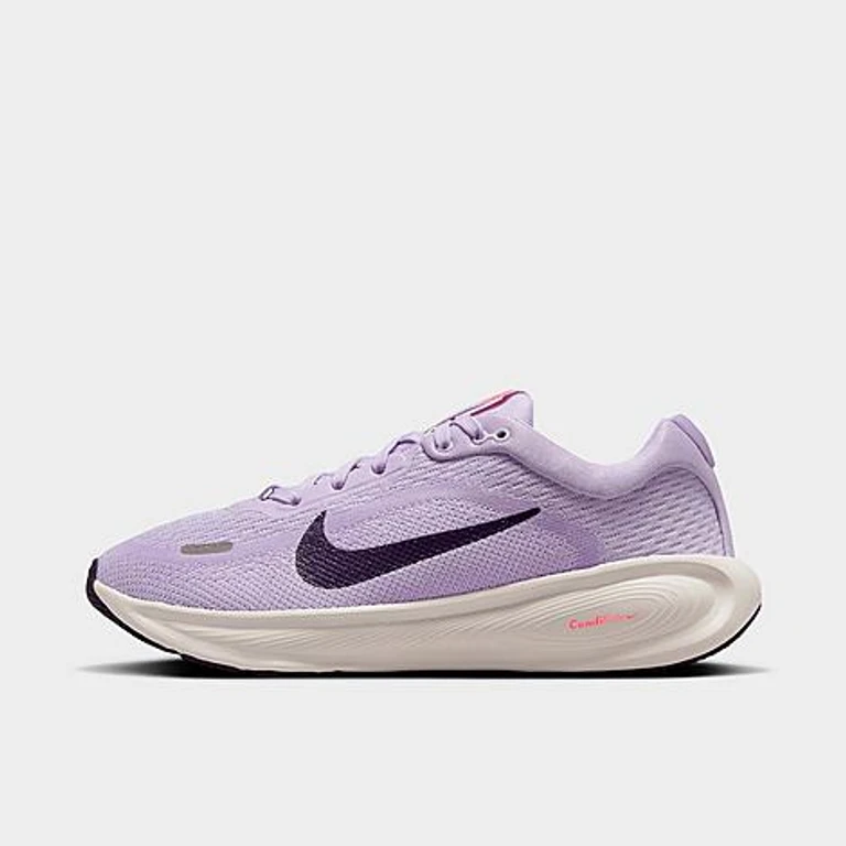 Nike Big Kids Stellar Ride Running Shoes in Violet Mist/Barely Grape/Hot Lava Size: 3.5
