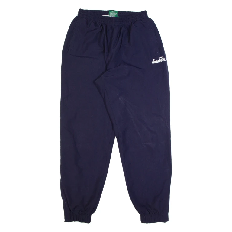 DIADORA Lined Mens Track Pants Blue Tapered M W24 L29