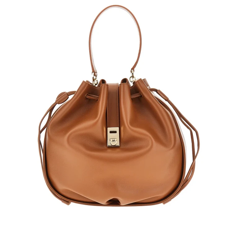 FERRAGAMO 'Hug' leather bucket bag Woman One Size