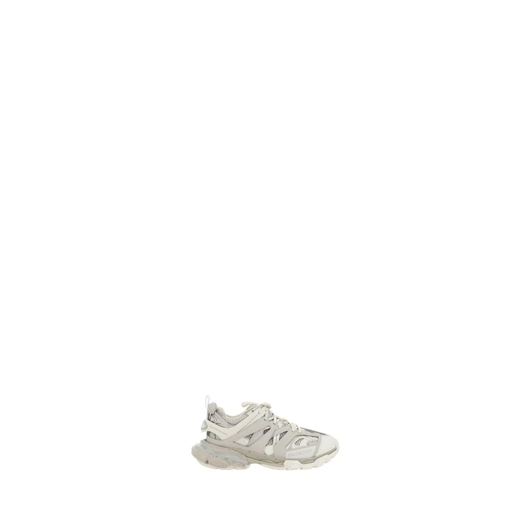 White Polyethylene Athletic Sneakers - Women