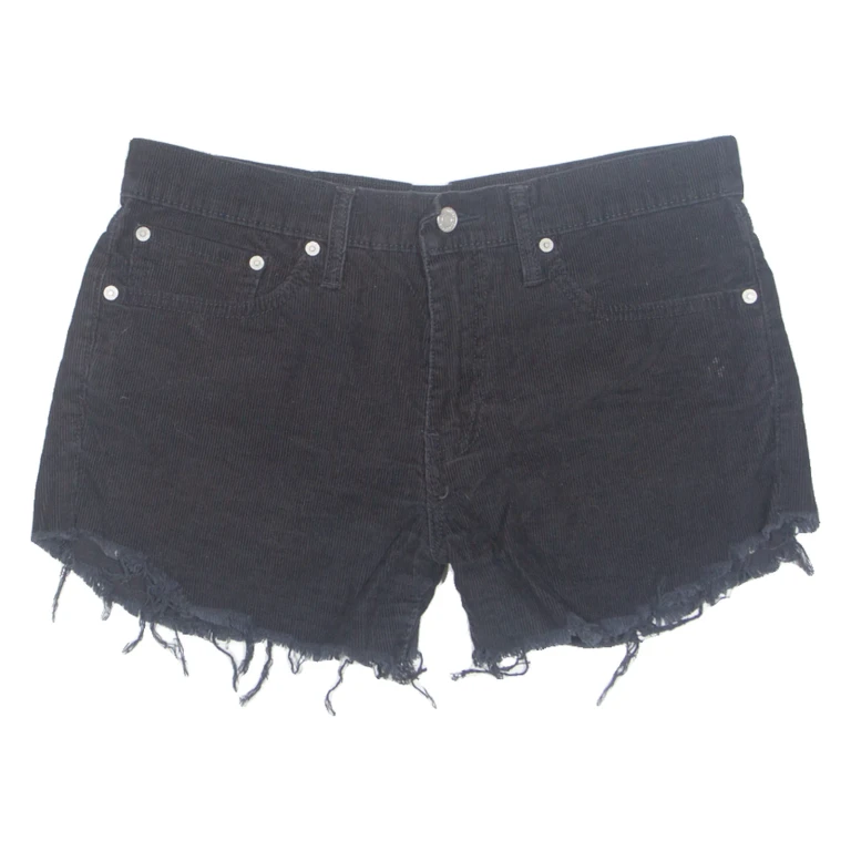 LEVI'S Cut Off 511 Womens Casual Shorts Black M W32