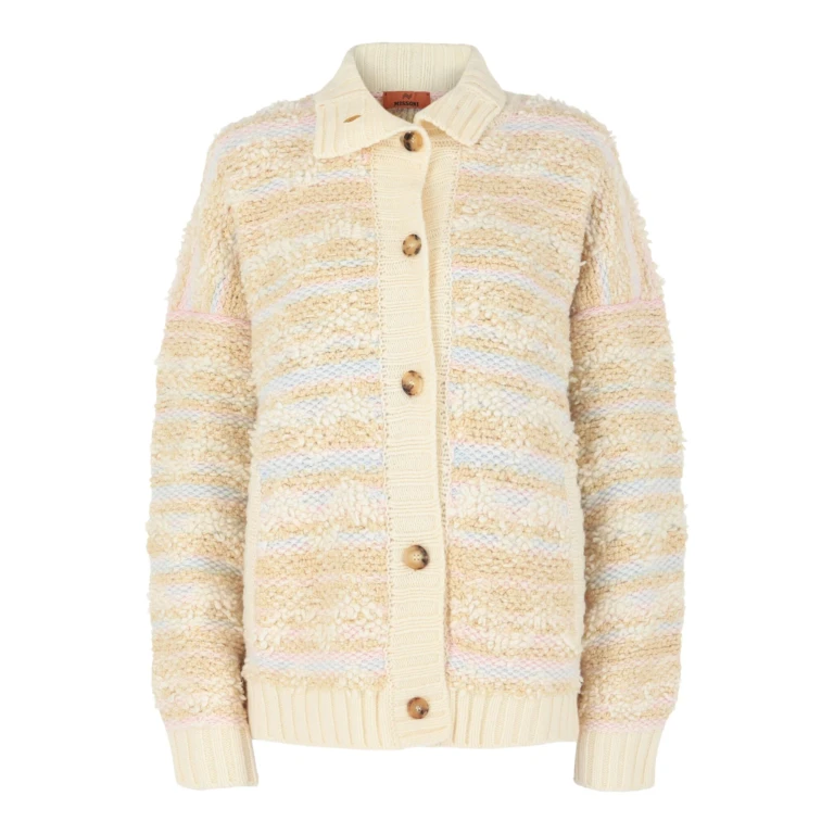 Wool-Blend Fleece Cardigan