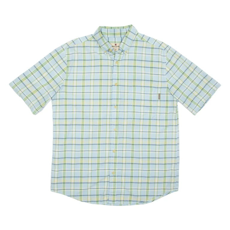 WOOLRICH Mens Shirt Blue Check M