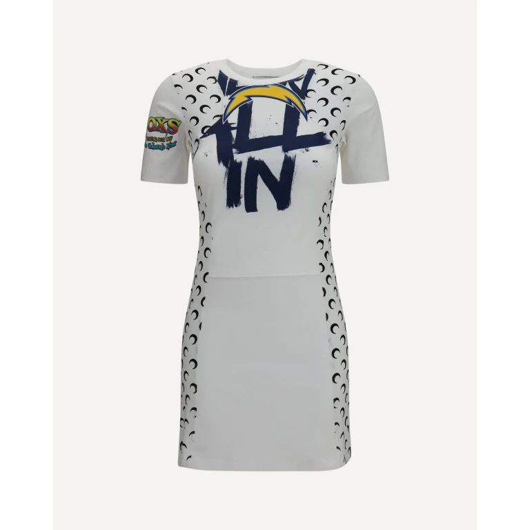 MARINE SERRE Fitted recycled jersey Dress Female S