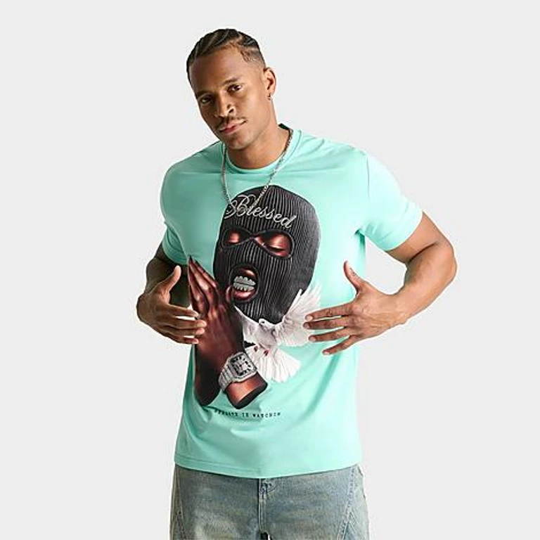 Men's Blessed T-Shirt in Mint Size: Small