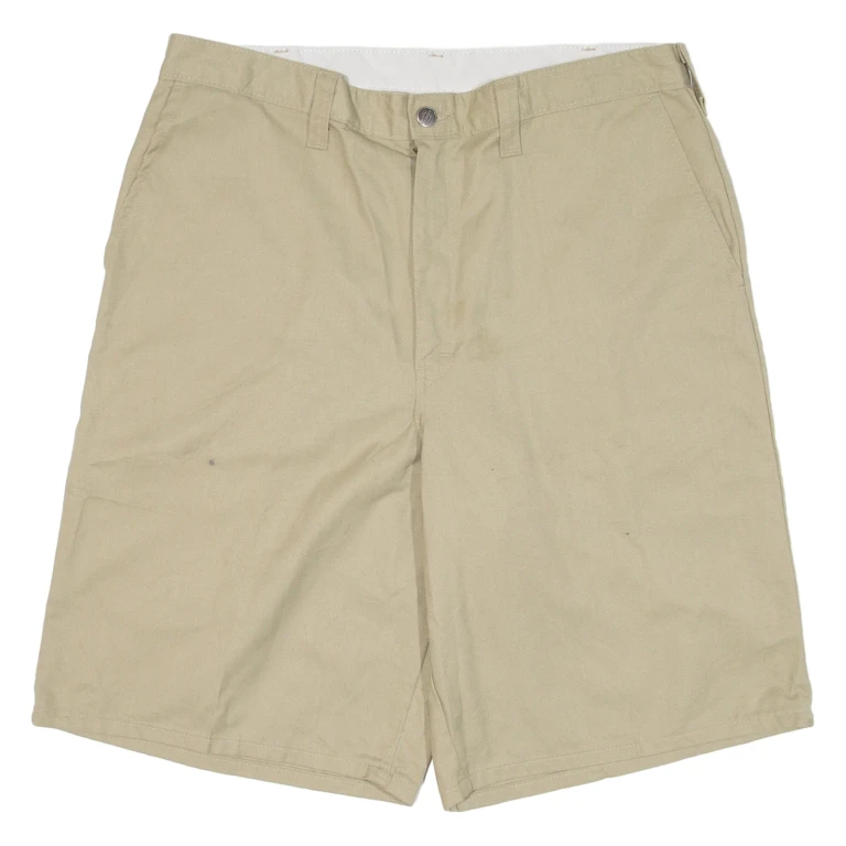 DICKIES Mens Workwear Shorts Beige L W36