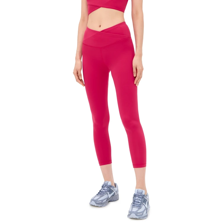 Sweaty Betty All Day 7/8 Wrap Waist Leggings Crimson Red S