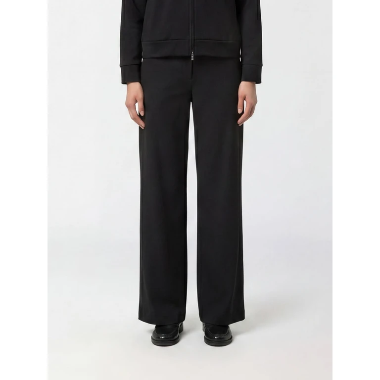 Mid-Rise Wide-Leg Trousers in Technical Fabric with Slant Pockets (K8148GWUSY)