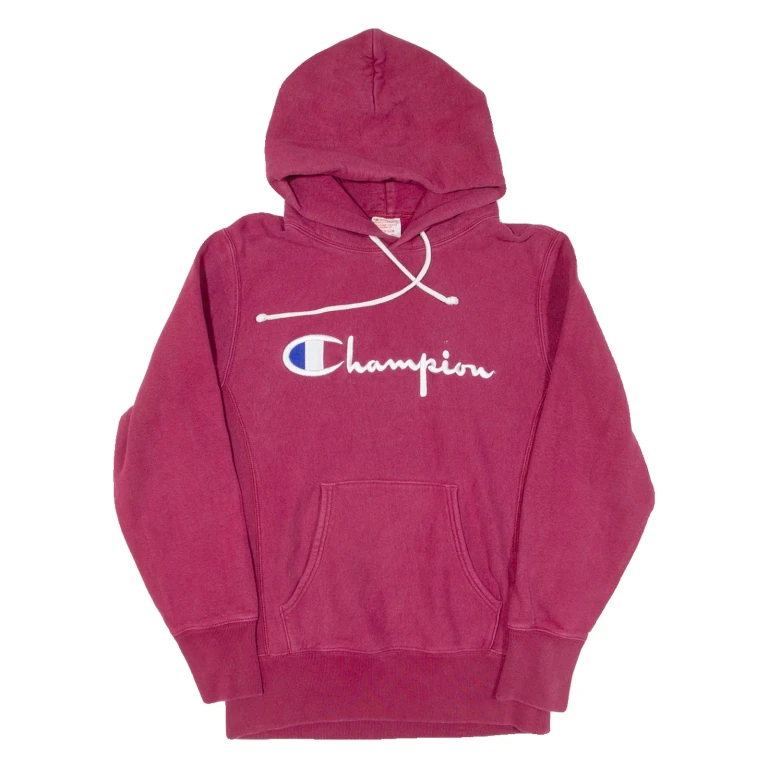 CHAMPION REVERSE WEAVE Mens Maroon Hoodie M