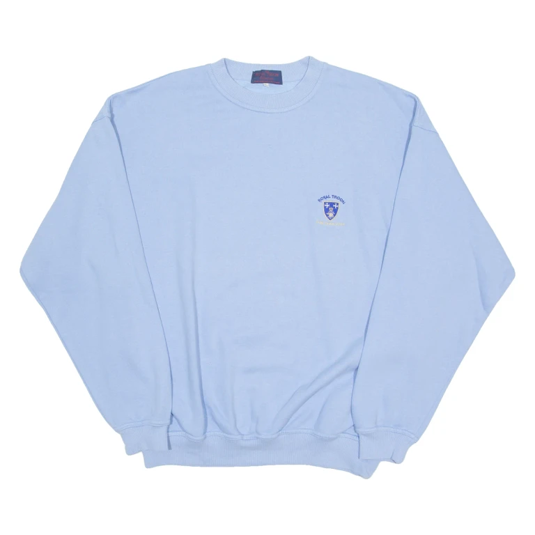 THE ROYAL TROON 2004 Open Mens Sweatshirt Blue Crewneck L