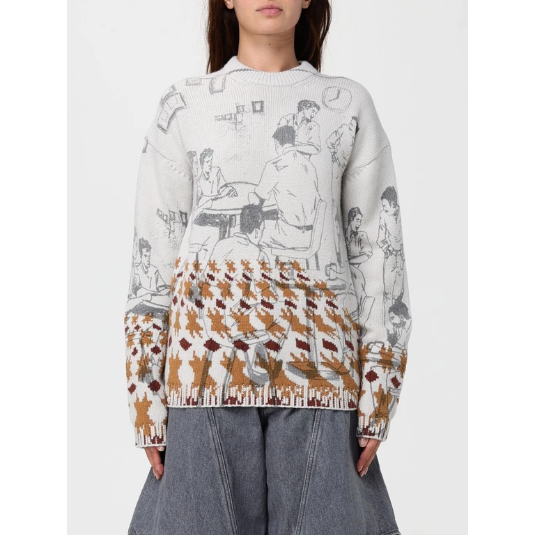 JW ANDERSON Sweater Woman color Grey (KW1492YN0373943)