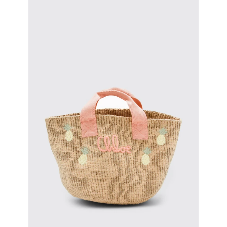 CHLOÉ Embroidered Raffia Handbag (C2087343A)
