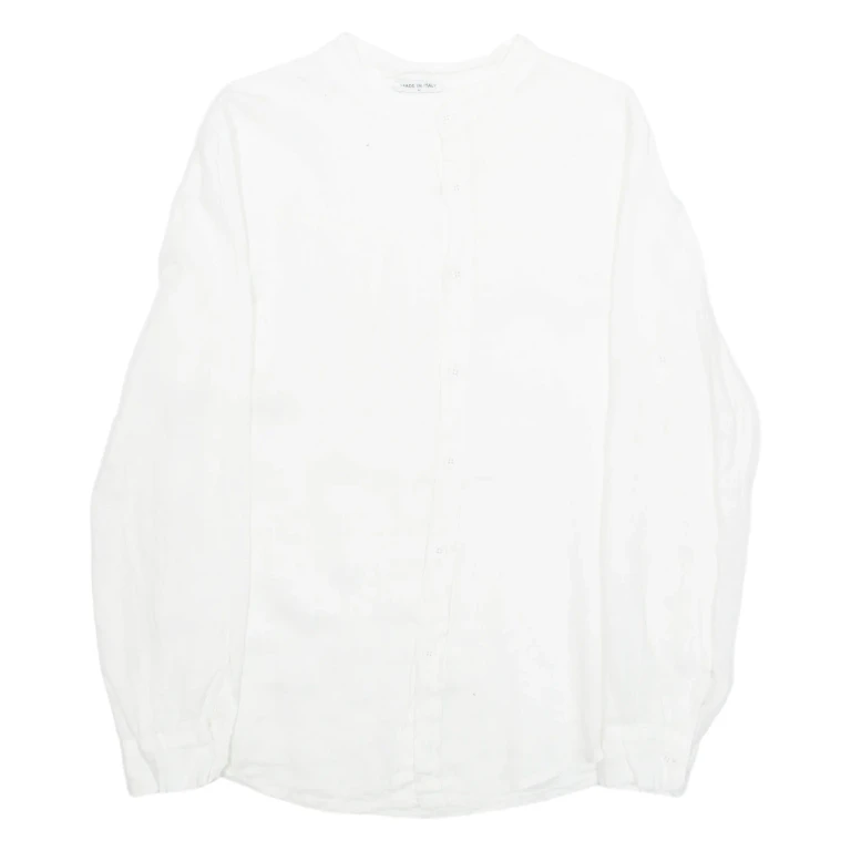 Womens Blouse White Long Sleeve M