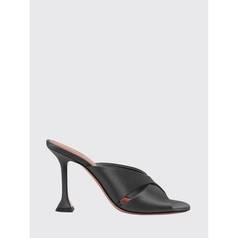 Heeled Sandal Woman color Black (SALMASLIPPER95BLACK)