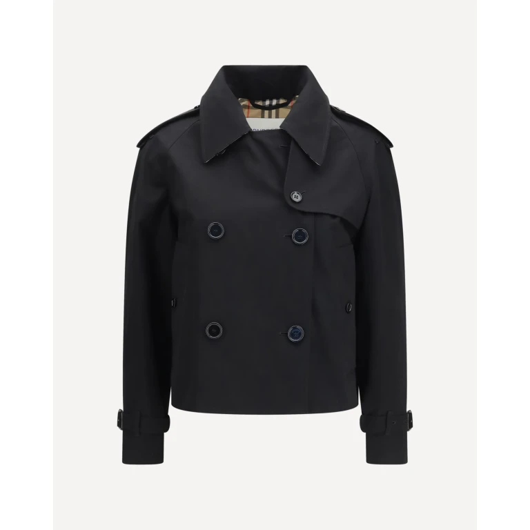 BURBERRY Mayfair cropped Trench Jacket in gabardine Female 10