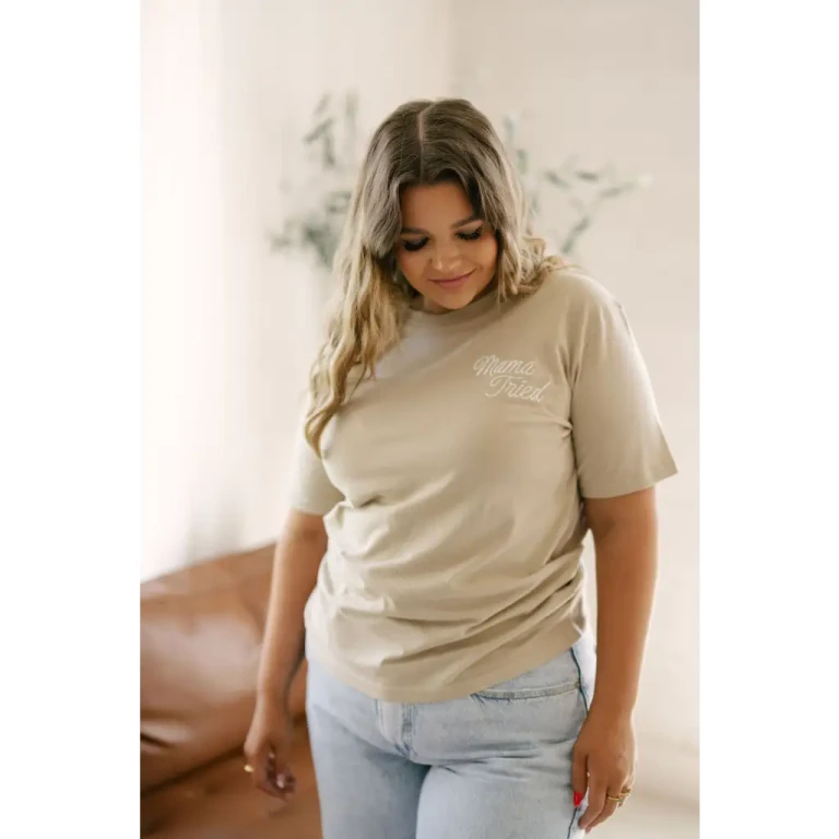 Mama Tried Embroidered Graphic T-Shirt for Adults