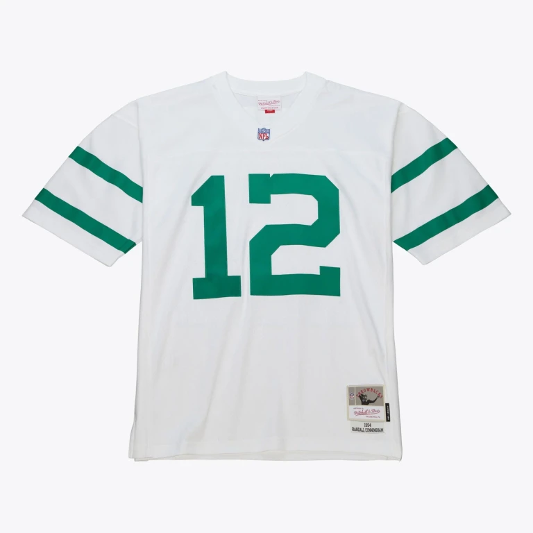 Men's NFL White Throwback Jersey Eagles 1994 Randall Cunningham Jerseys