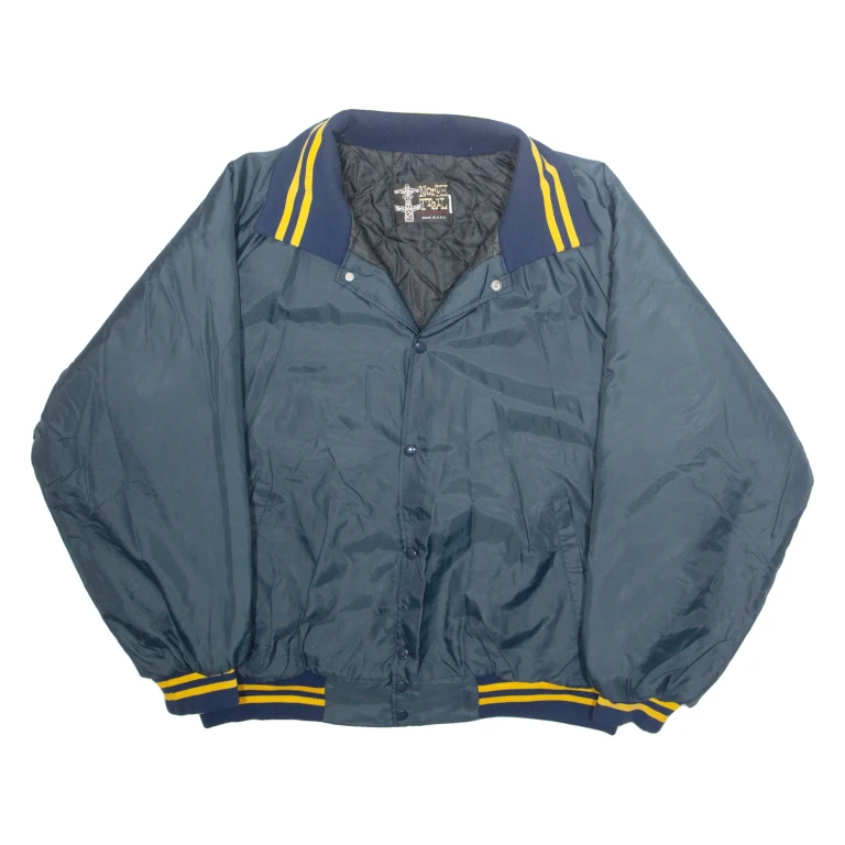 North TRAIT Mens Varsity Jacket Blue USA XL