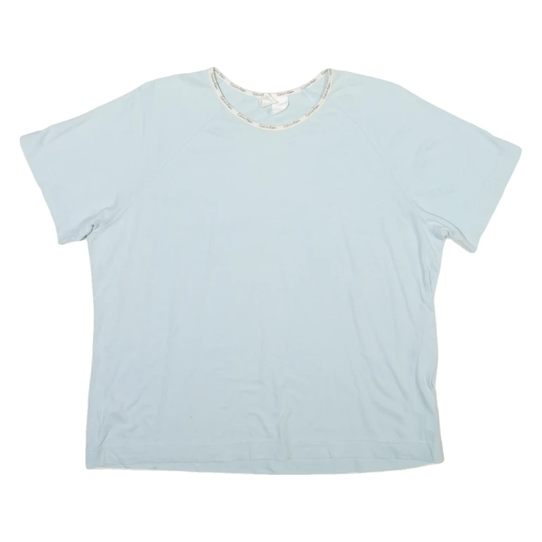 CALVIN KLEIN Womens T-Shirt Blue L