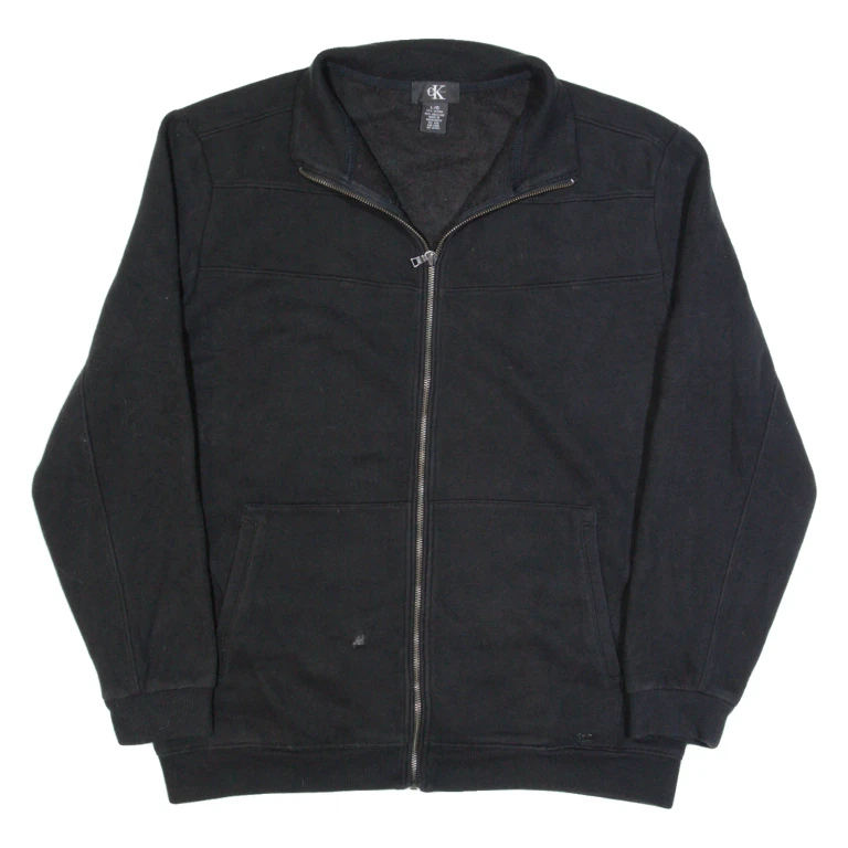 CALVIN KLEIN Mens Track Jacket Black L