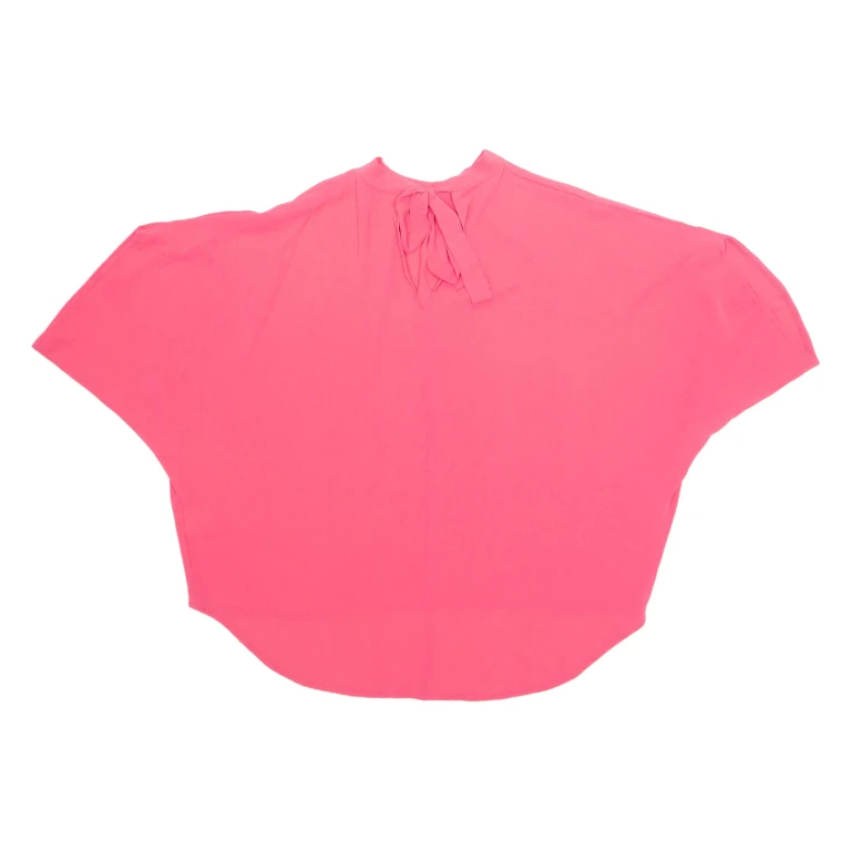 Womens Blouse Pink High Neck XL