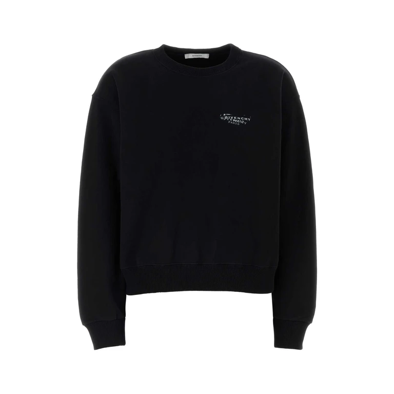 Givenchy Black Cotton Sweatshirt Exterior: Felpe - Women